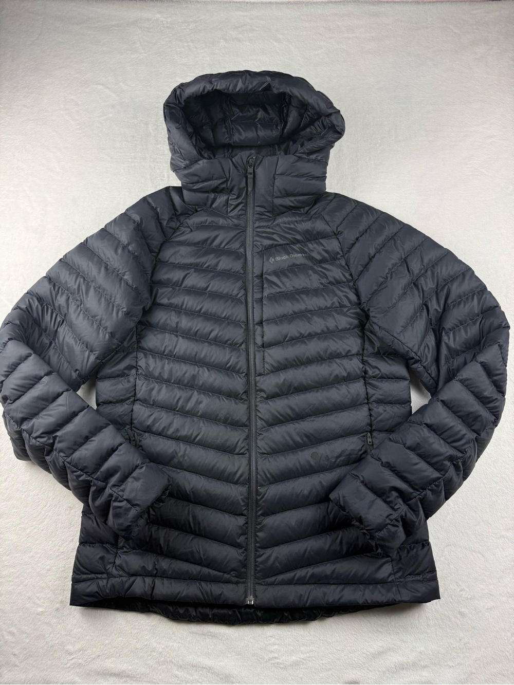 Black Diamond Down Jacket Hooded Puffer Access Down Hoody Black Men’s Medium